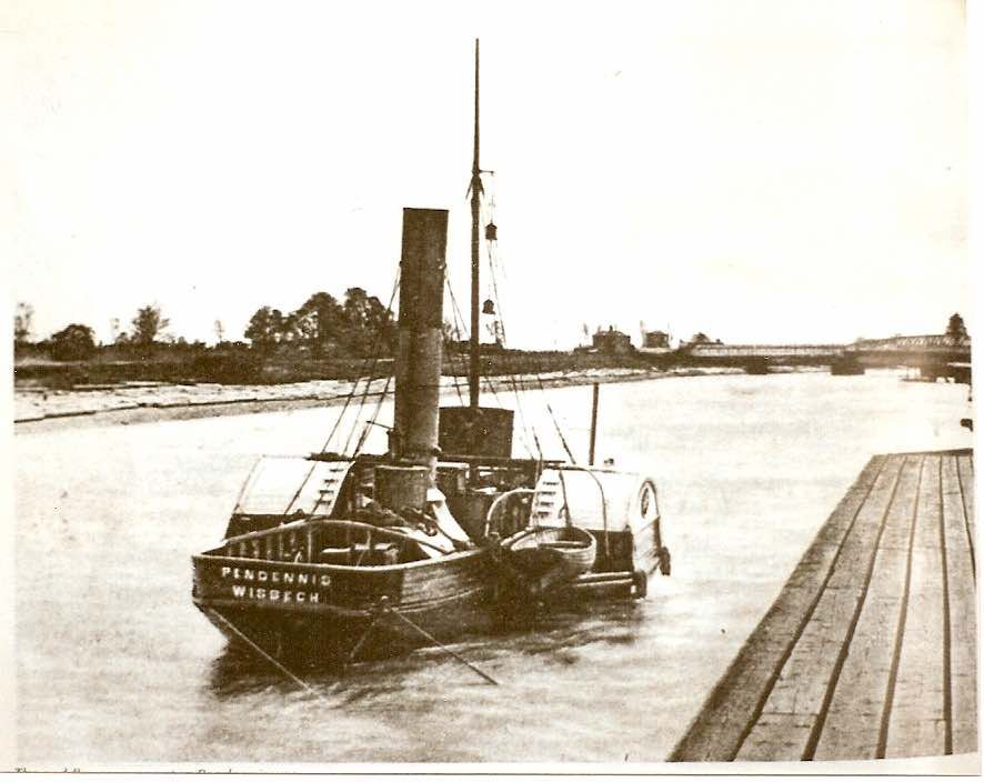 A rare photograph of this one-time paddle tug, the ‘Pendennis’ .