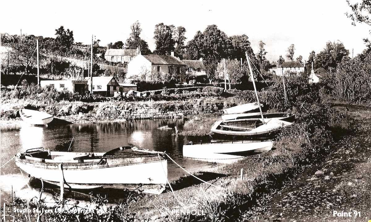Penpoll pond before the bungalows were built. Photo: Bob Acton.